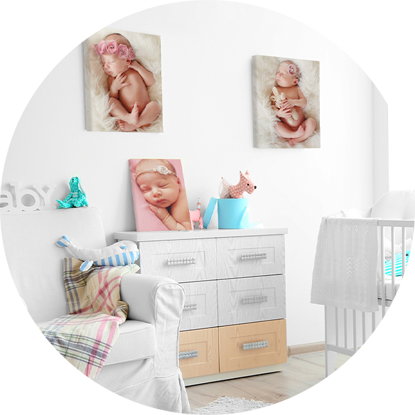 Baby Photo Canvas Print Lab